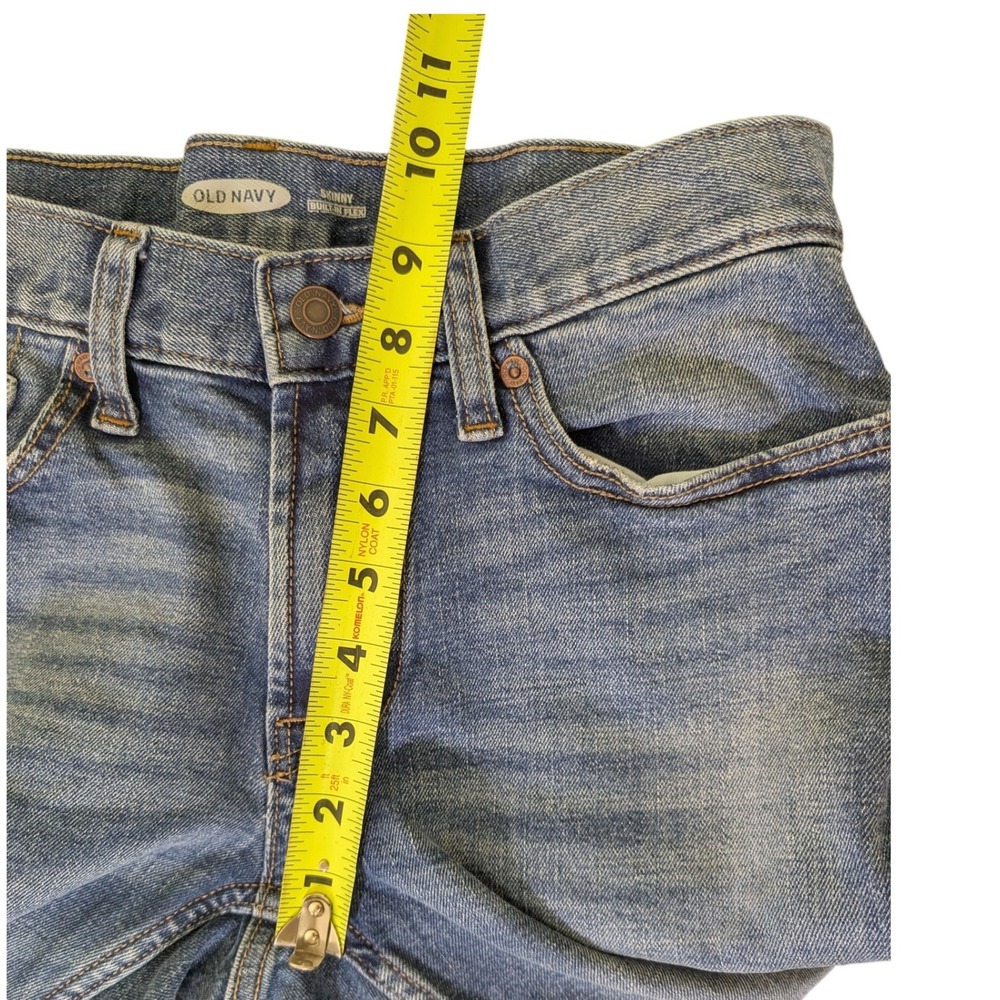 Old Navy Men's 28x30 Stretch Skinny Medium Wash 5 Pocket Denim Jeans - Picture 9 of 12